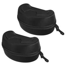 Hard Ski Goggle Case, 2 Pack EVA Sports Glasses Case, 8.27" x 4.72" x 4.33"