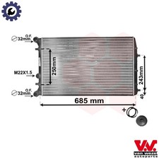 RADIATOR ENGINE COOLING 76002010 FOR SKODA ROOMSTER FABIA/II/Combi PRAKTIK  VW