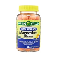 Spring Valley Magnesium Bone and Muscle Health Support Gummies, 250mg, 60 Count