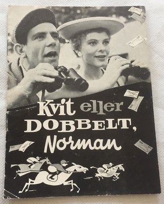 Just My Luck Norman Wisdom Margaret Rutherford Dixon 1957 Danish Movie Program