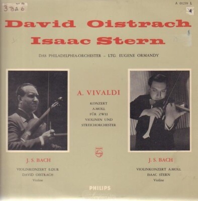 LP Vivaldi / Bach Concerto For Two Violins And String Orchestra In A Minor
