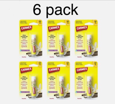 6pack CARMEX PREMIUM VANILLA Lip Balm, SPF15 4,25 g