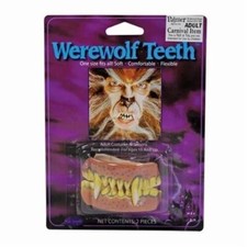 Fake Werewolf  Wolf Teeth Halloween Fancy Dress Accessory