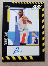 2023 Leaf Ink Darius Days Auto RC Houston Rockets Rookie #BH-DD1