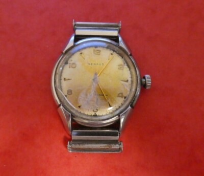 Vintage Herren BENRUS Swiss Made Watch Movement Replacement Part  Working (P65)
