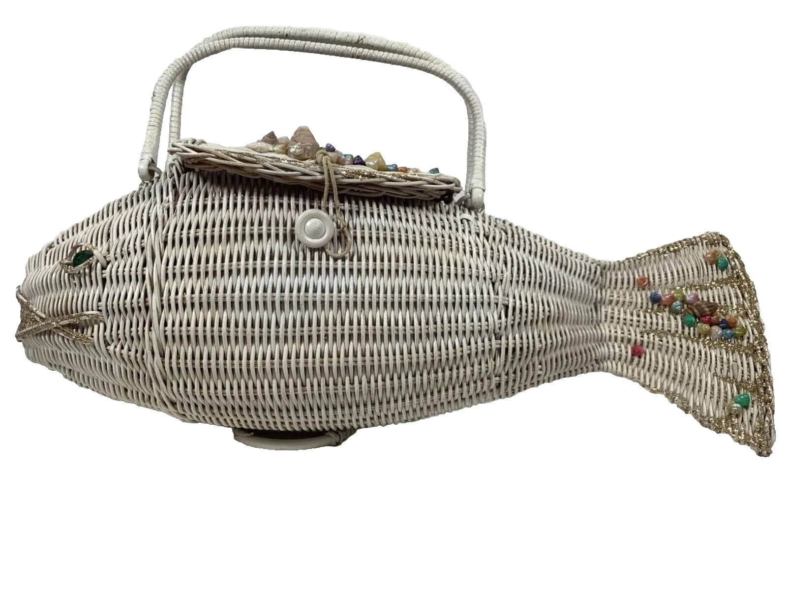 Todos los días de mimbre 1960s Vintage Cambio Monederos