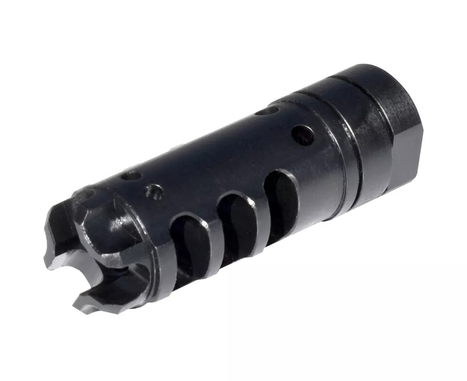 Black Color Muzzle Brake Recoil Compensator 1/2