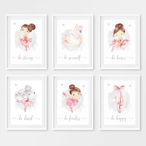 ballerina nursery wall art