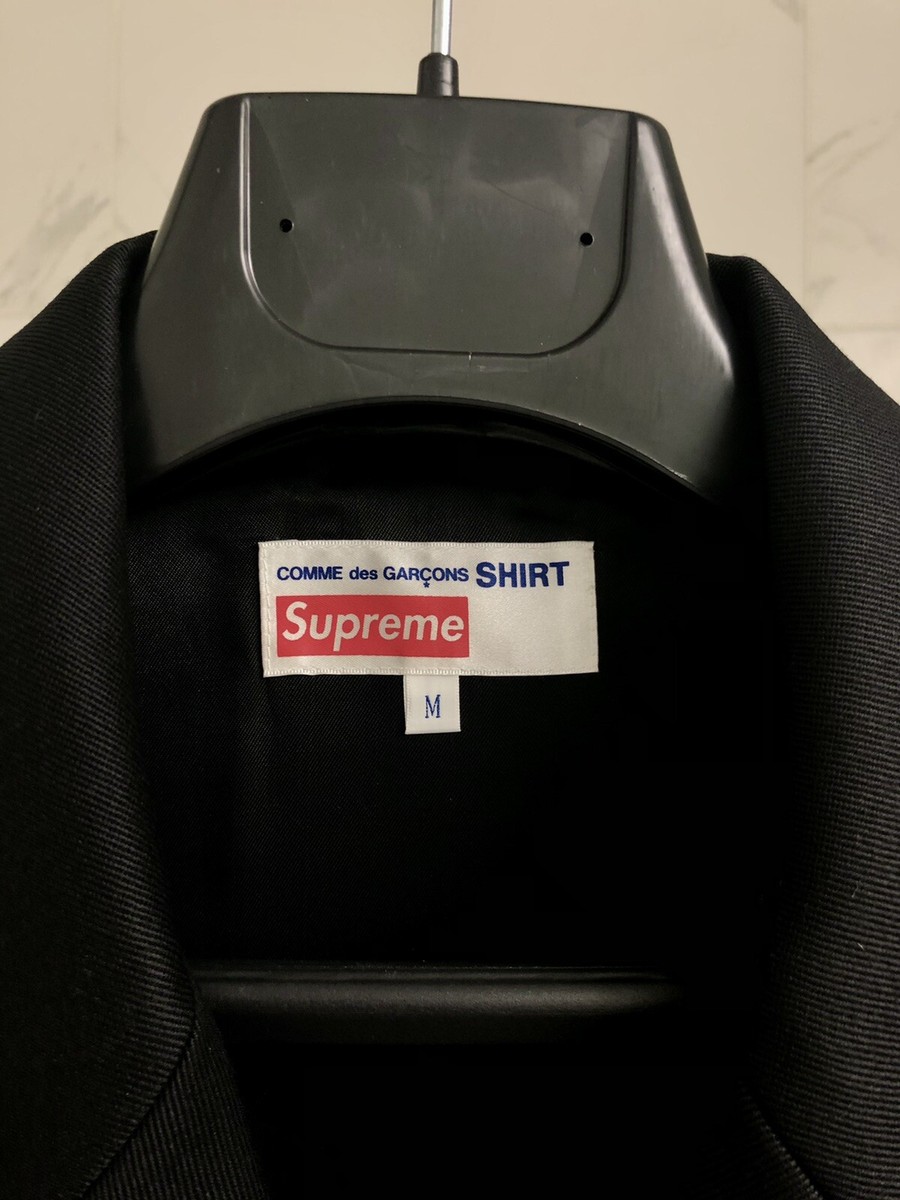 SUPREME COMME DES GARCONS Shirt Wool Overcoat (M) Split Box SUPREME COMME DES GARCONS Shirt Wool Overcoat (M) Split Box