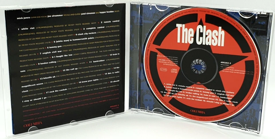 The Clash : The Singles (Best Of) CD Album - LONDON CALLING - JOE STRUMMER - HTF - Image 3 of 3