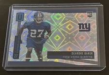 DEANDRE BAKER 2019 UNPARALLELED GALACTIC REFRACTOR SP CASE HIT NY GIANTS