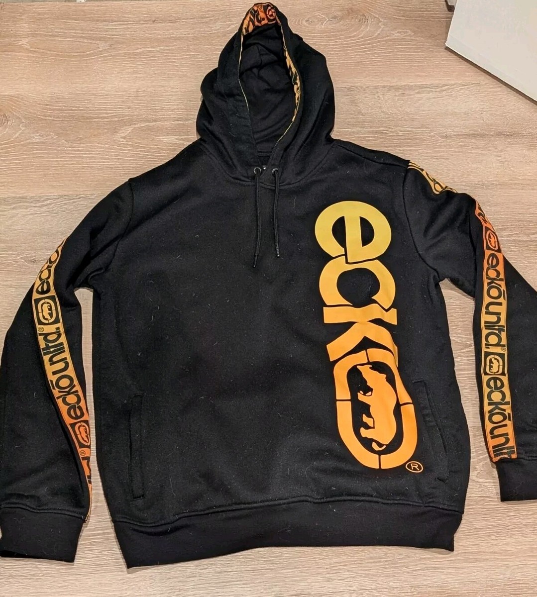 Vintage Ecko Unltd Medium Hip Hop Hoodie Y2K Black And Yellow | eBay