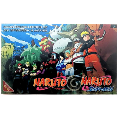 DVD Naruto & Naruto Shippuden Complete Collection! (720 Episodes + 11 Movies)