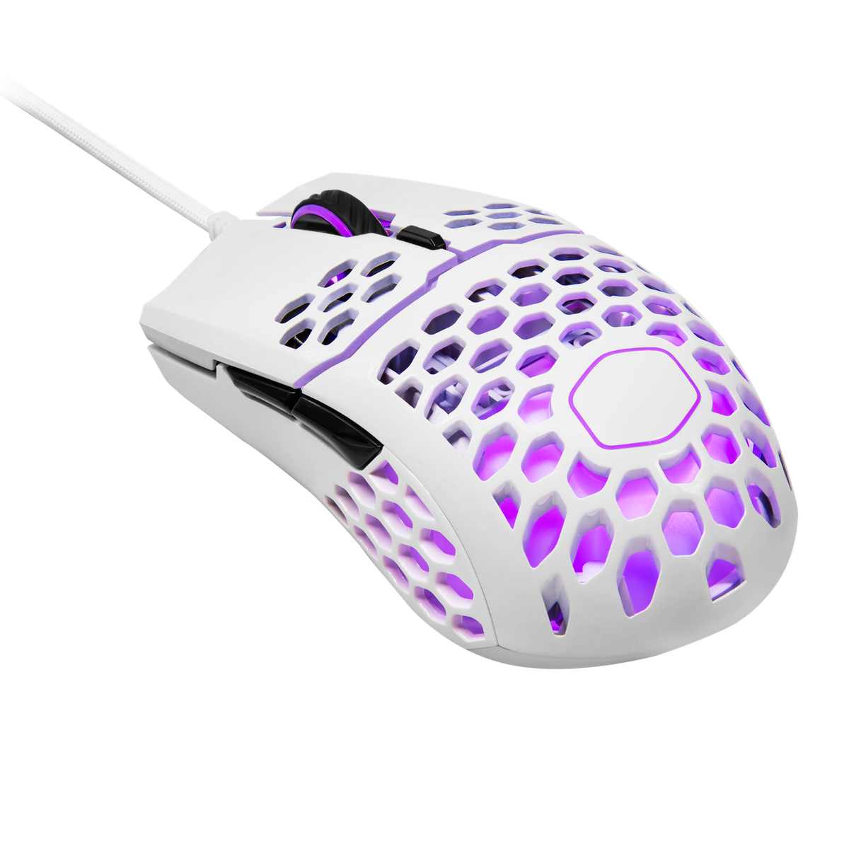 Cooler Master MM711 Matte White Mouse Gaming-Grade Sensor RGB