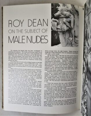 MALE NUDES: PHOTOGRAPHS, by Roy Dean - 1977 [Signed ALS ] Gay Interest
