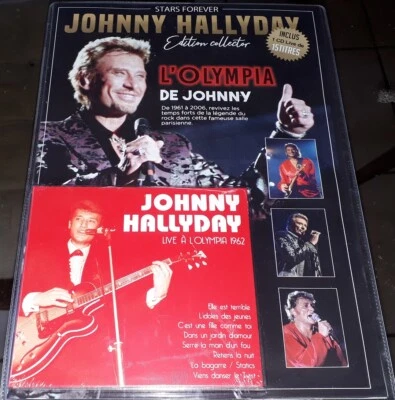 SOUS BLISTER JOHNNY HALLYDAY STARS FOREVER EDITION COLLECTOR + CD OLYMPIA 1962 - Photo 1/2