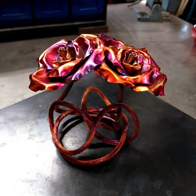 Copper Rose  Tie the Knot  #1648W Anniversary Engagement Valentines Mothers Day