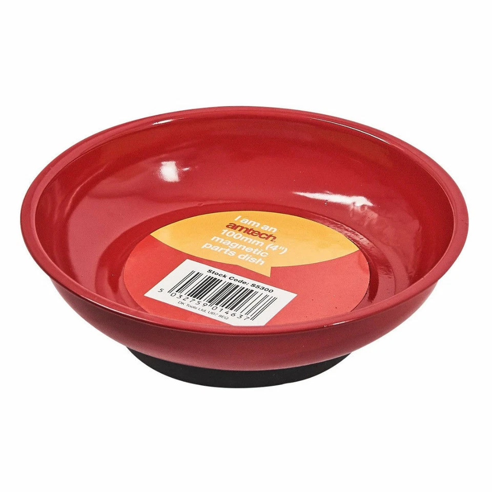 Plateau rond magnétique 4 pouces bol plat écrous rangés boulons à vis Amtech S5300 - Photo 1/1