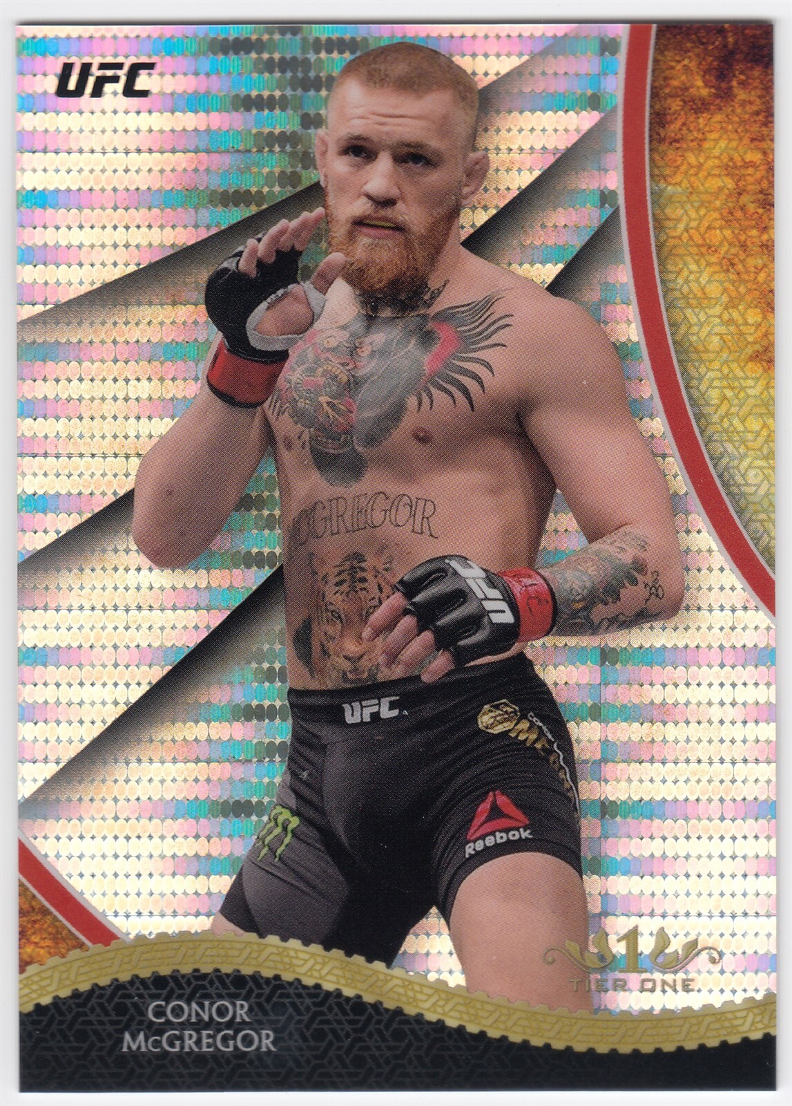 Conor McGregor Signed 2025 Topps Chrome UFC Gold Raywave /50 - BGS Authentic main image 1