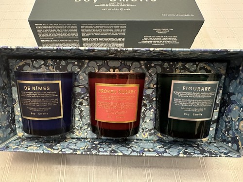 Boy Smells Variety Pack Votive Candles Figurate Broken Rosary De Nimes New Box - Picture 2 of 13