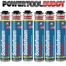 Soudal Professional Gun Grade Expanding Foam Gap Filler DuraValve 750ml Box Of 6