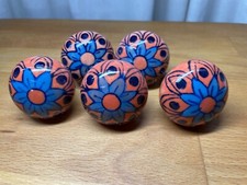 Keramik Möbelknopf 5 Stück dekorativer Griff 4 cm Vintage-Look Kommodenknopf