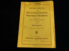 Vtg 1936 McCormick Deering IHC Harvester Threshers Repairs Catalog #HT-12-B A62