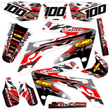 2014 2015 2016 2017 Crf 250 R Graphics Kit Honda Jet Fighter Red Grey Decals