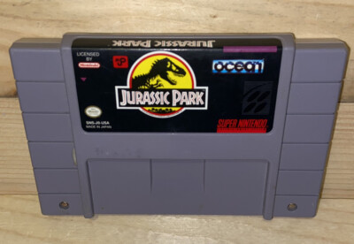 Jurassic Park (Super Nintendo Entertainment System, 1993) SNES Authentic