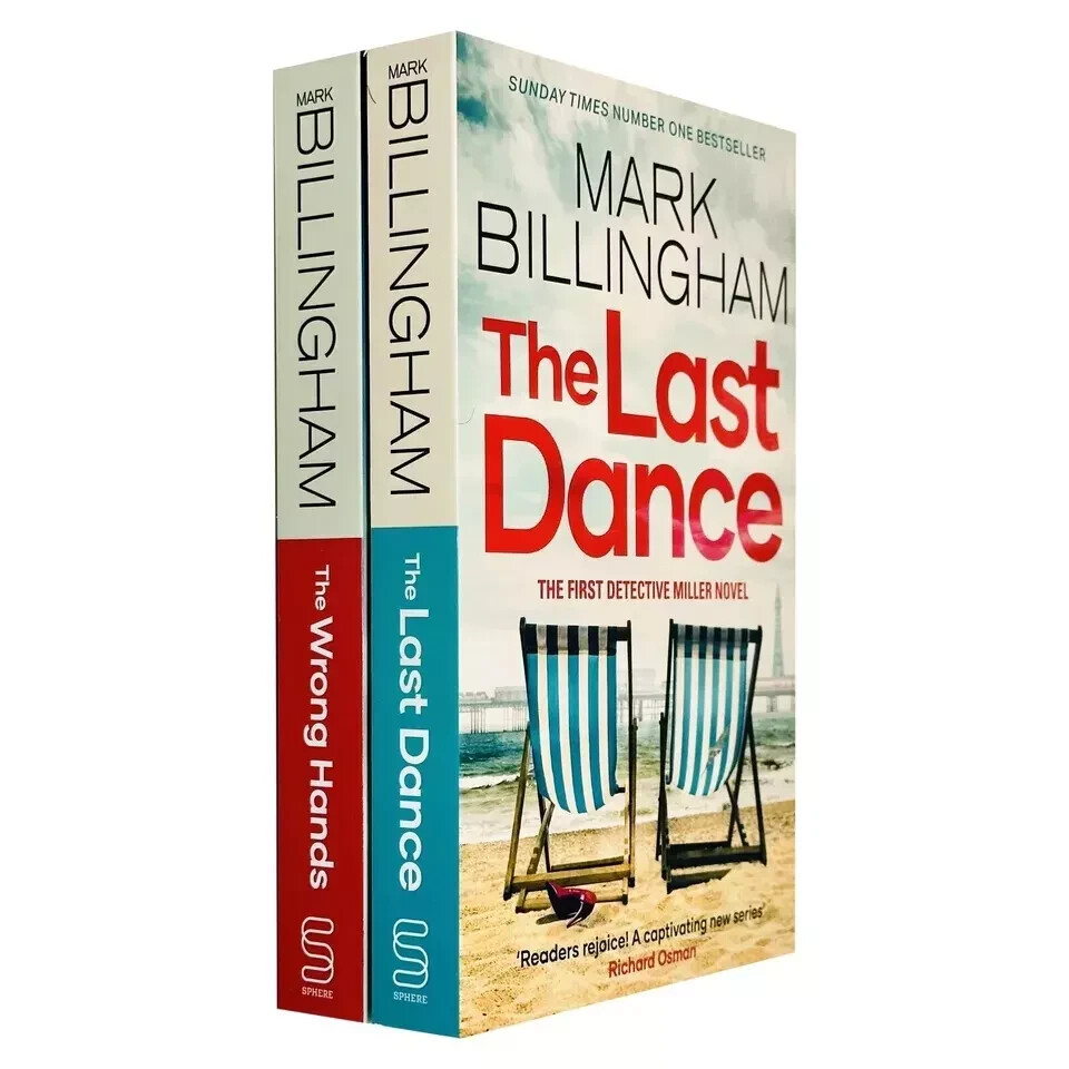 Mark Billingham Detective Miller Series 2 Books Set Last Dance, Wrong Hands