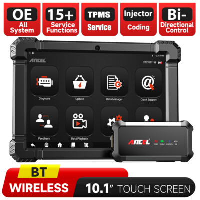 Ancel X7 Code Reader All System DPF TPMS OBD2 Scanner Car Diagnostic Tool Tablet