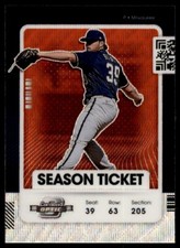 2021 Panini Contenders Optic Red Wave Prizm Corbin Burnes Milwaukee Brewers