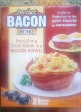 Perfect Bacon Bowl As Seen On TV With 2 Bowls...