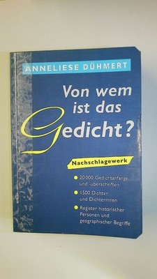 61629 Anneliese Dühmert VON WEM IST DAS GEDICHT? HC