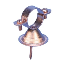 nVent CADDY BH0050CP Bell Hanger Pipe Clamp 1/2" Steel Copper Electroplated