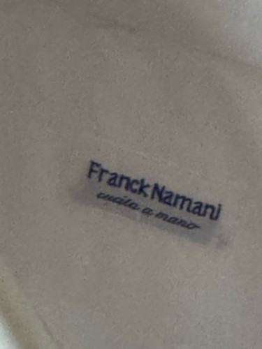 CAMICIA BUSINESS FRANCK NAMANI LUSSUOSA BORRELLI FATTA A MANO BIANCA UK 17,5 EU 44 - Foto 4 di 4