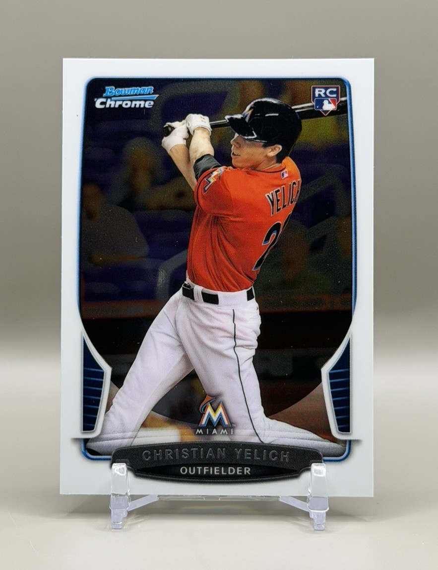 Christian Yelich 2013 Bowman Draft Picks & Prospects - Chrome Rookie RC #40 MVP