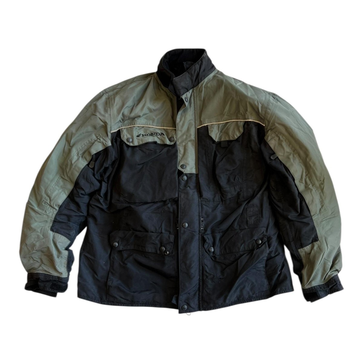 Honda Jacket Mens XL Black Green Rider Collection Insulated
