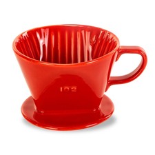 Pour Over Ceramic - Coffee Dripper Ceramic Coffee Maker with 3 Holes Flat Bot