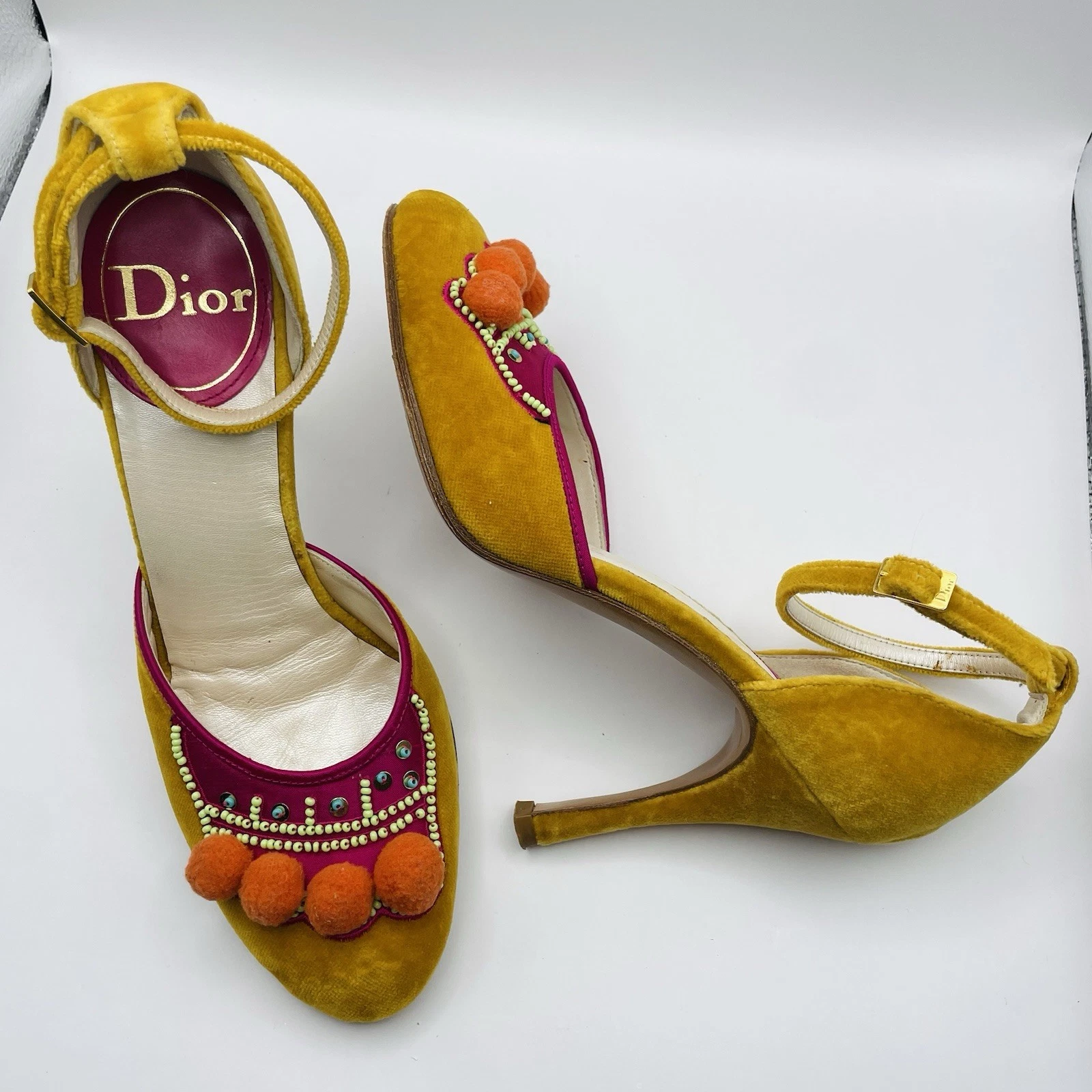Christian Dior Vintage Talons Hauts 6,5 RARE John Galliano 2002 Runway Collection