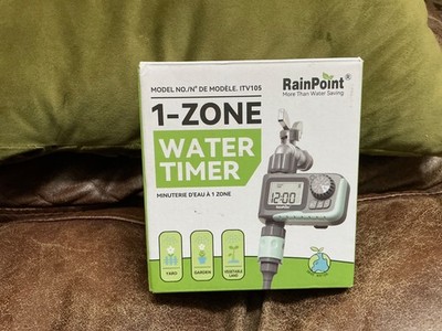NEW RainPoint Programmable 1 Zone Water Timer Model Number ITV105 OPEN BOX