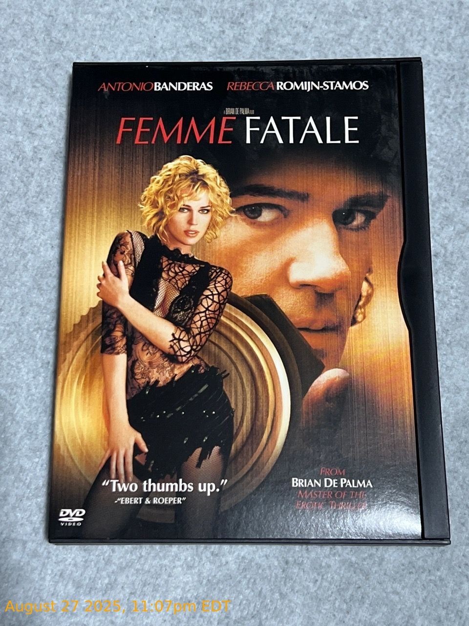 Femme Fatale DVD Antonio Banderas Rebecca Romijn-Stamos