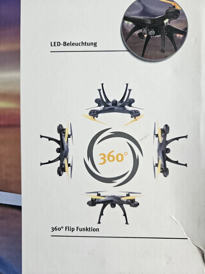 Reely Quadrocopter Multicopter Drohne BLACKSTER R7 HD Rft 6 Achsen 2,4Ghz 440MM - Bild 4 von 4