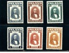 Iceland #240-245 (I214) Comp 1944 Sigurdsson, MNH, VF, CV$95.00 — photo 1