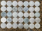 Lot of 35 Vintage Boyd’s Boyd Milk Glass Mason Jar Lid Liners 2.5” Opalescent