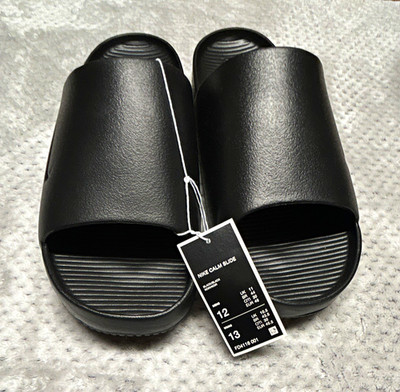 Nike Calm Slide Black Men's Sandals US 12 EU 46 UK 11 Cushioned FD4116-001