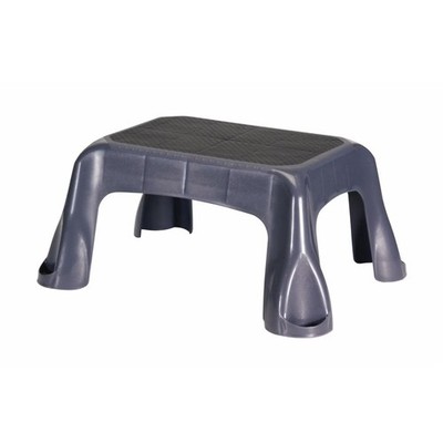 Rubbermaid Step Stool In Mold Tread 1 Step, Gray