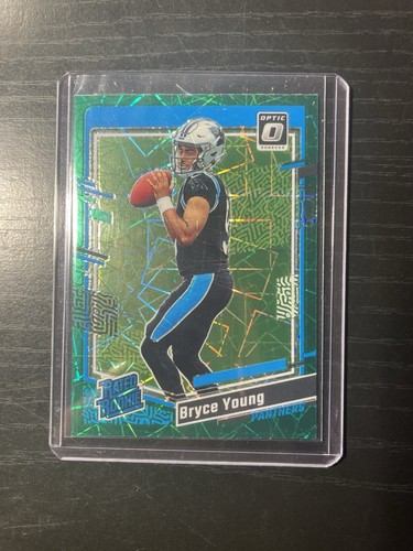 2023 Panini Donruss Optic Rated Rookie Bryce Young #213 Green Velocity Panthers