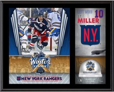 J.T. Miller Rangers 12x15 Winter Classic Sublimated Plaque w/GU Ice-Fanatics