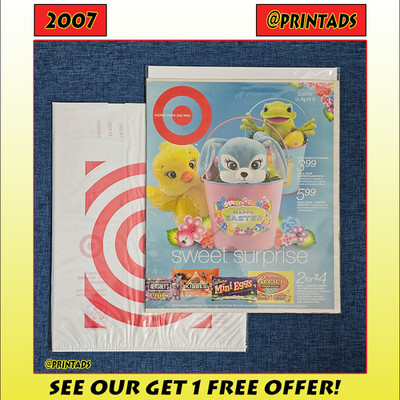 2007 Target Store Catalog + Plastic Bag - Easter - See More In Our Store!